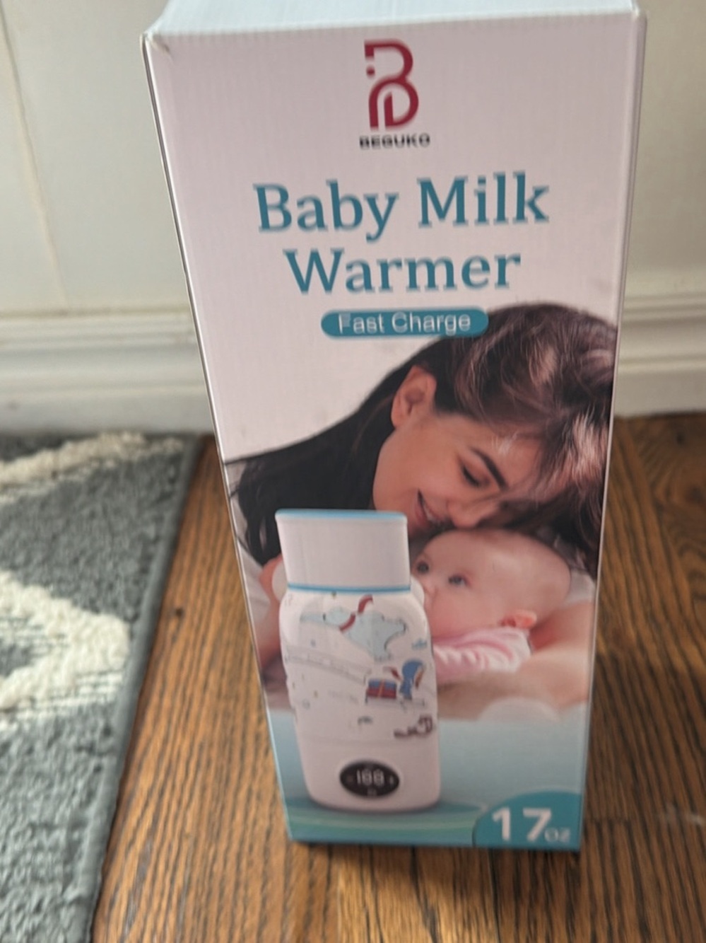 Baby Milk Warmer - Bebuko green and blue